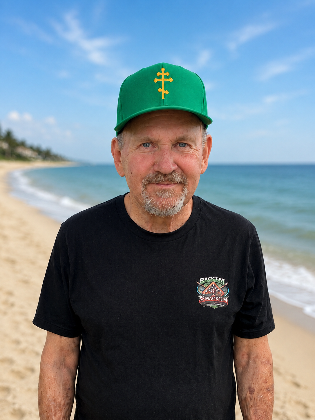 Cross Snapback Trucker Hat. (Embroidery)