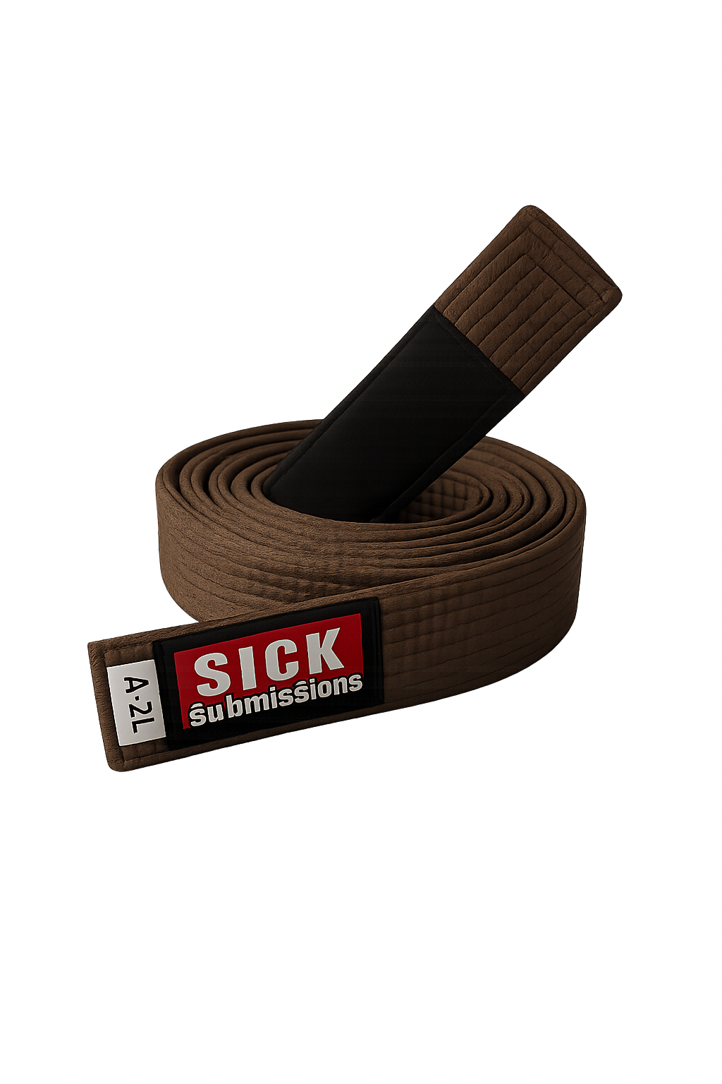 Sick Submissions Brown Brazilian Jiu-Jitsu Belt – Premium BJJ Brown Belt