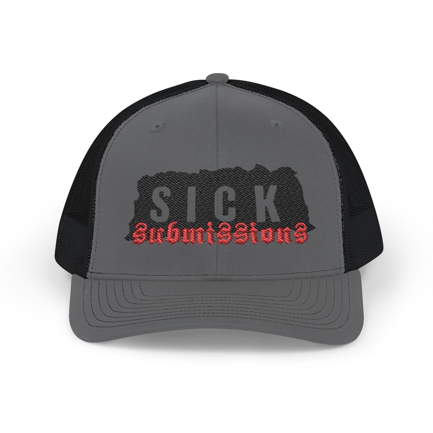 Sick Submissions Trucker Hat-Gray/Black SnapBack