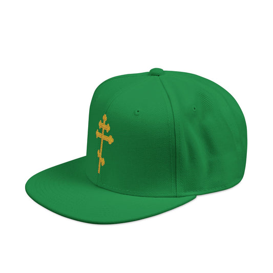 Cross Snapback Trucker Hat. (Embroidery)