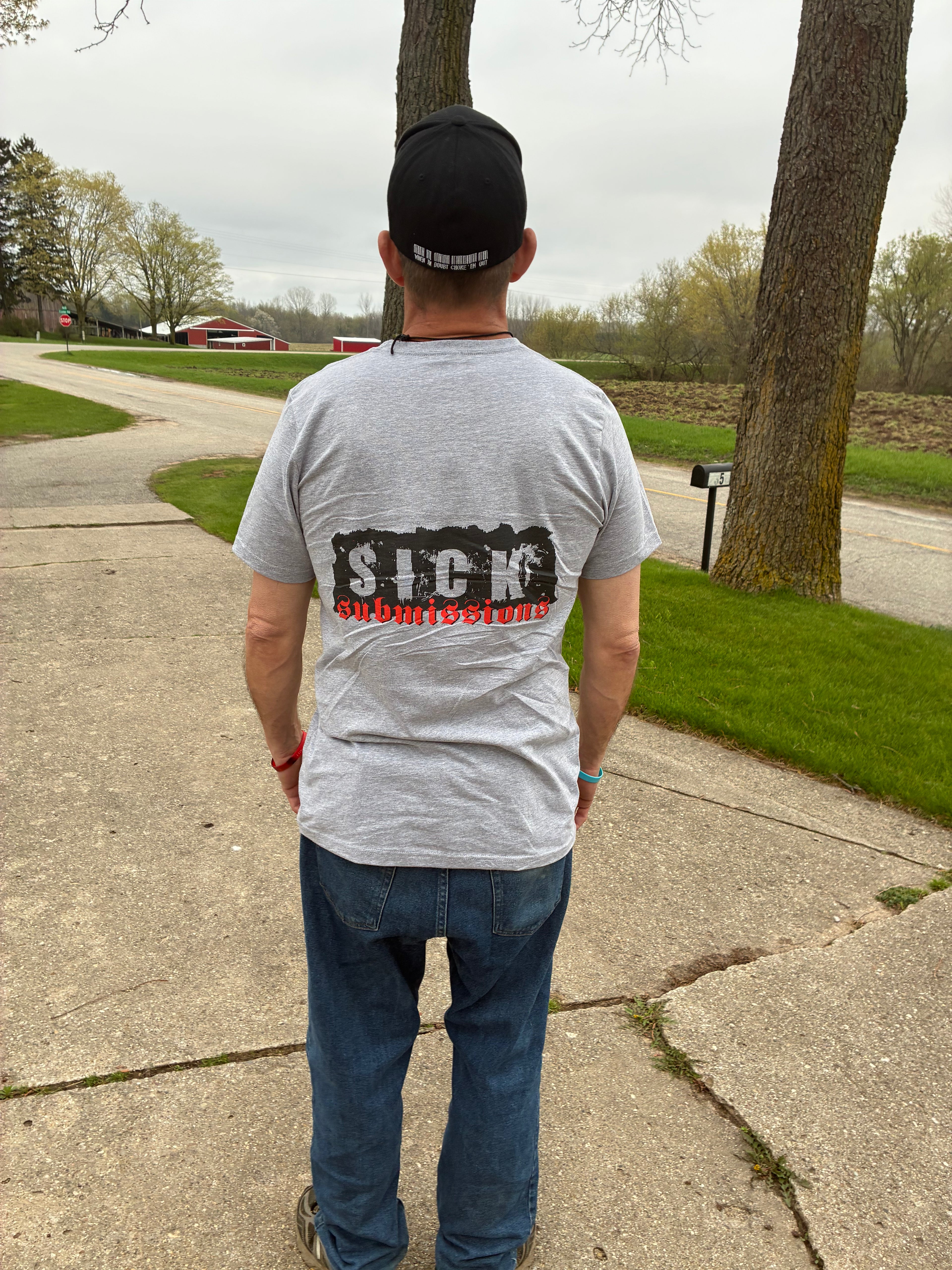 Sick AI Tee - Gray (Front and Back Print