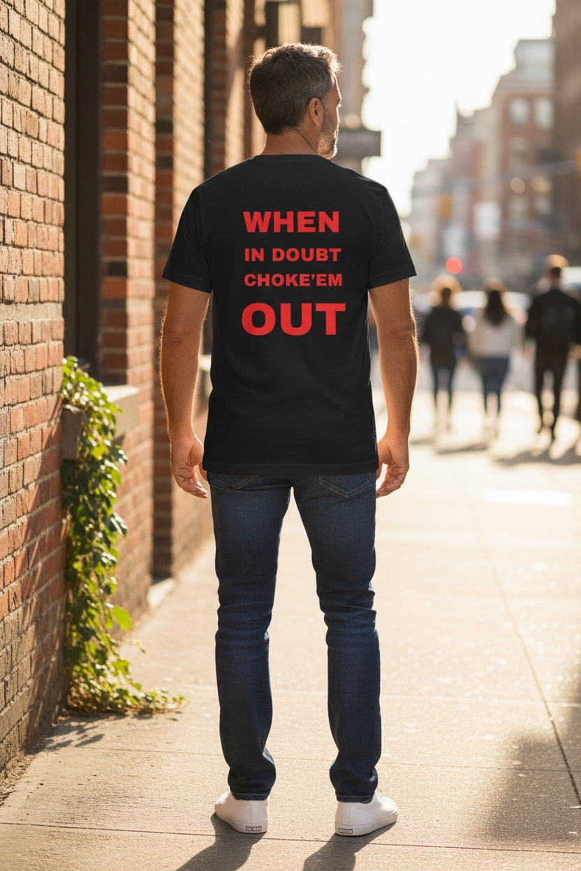 Sick Submissions “Choke’Em Out” Black Tee