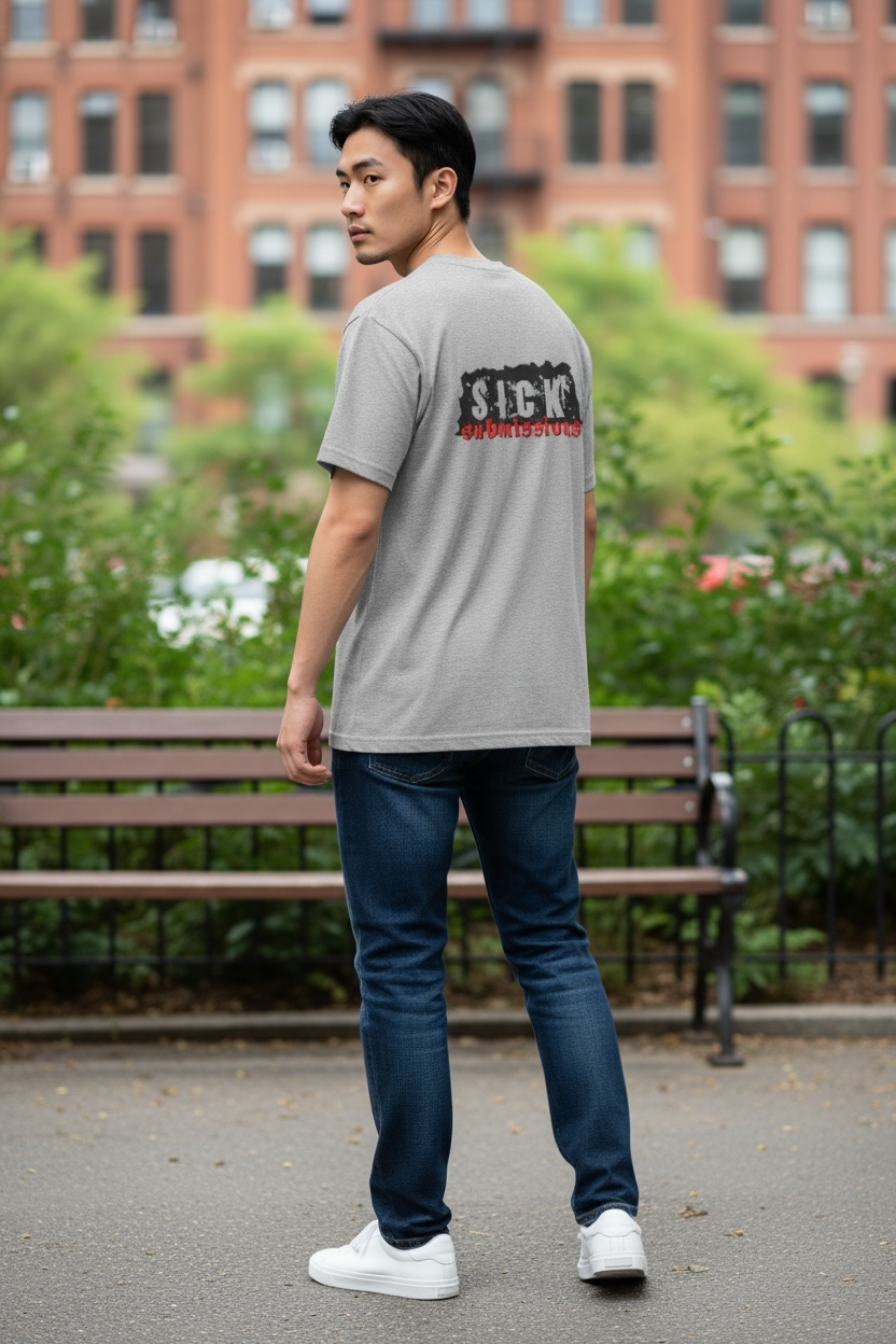 Sick Submissions Gray Signature Tee