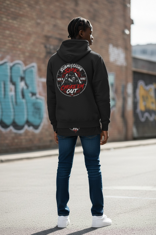 When In Doubt, Choke ’Em Out” Premium Hoodie | Sick Submissions