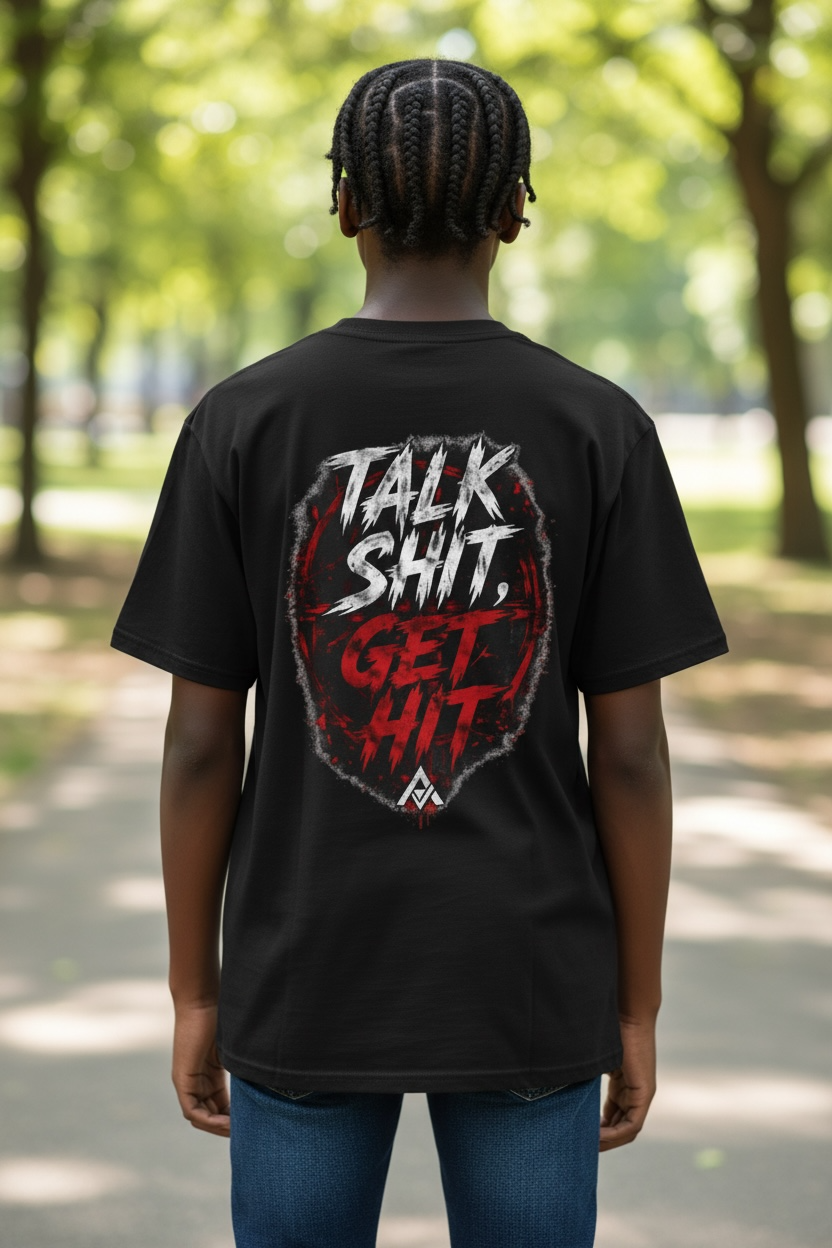 Talk Sh*t, Get Hit – Street Combat Graphic Tee | Sick Submissions