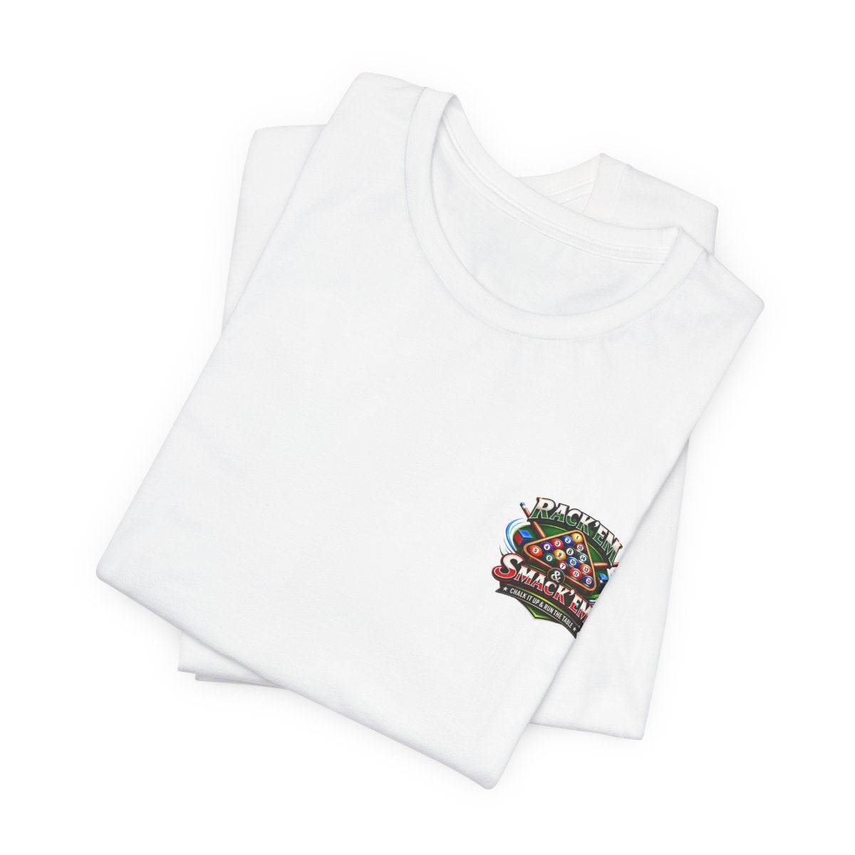 Rack ’Em Smack ’Em White Pool Graphic Tee | Sick Submissions