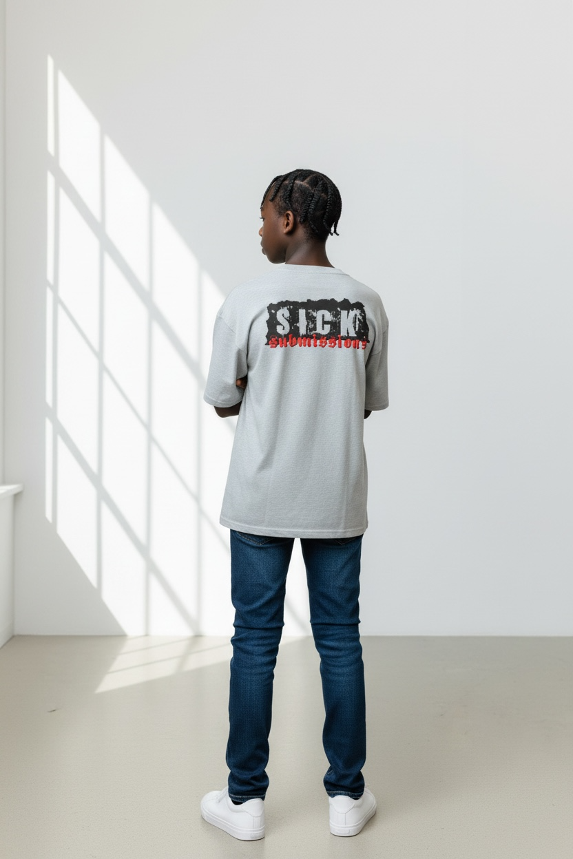 Sick Submissions Gray Signature Tee