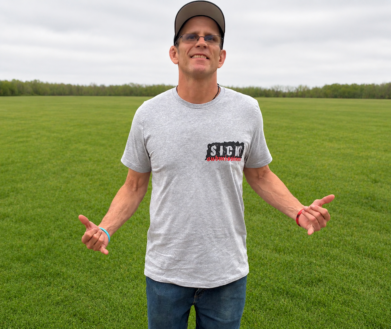 Sick Submissions Gray Signature Tee