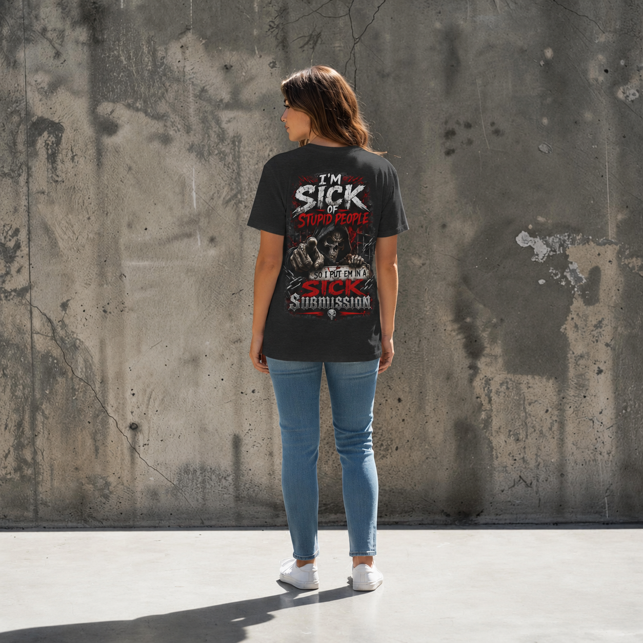 I’m Sick of Stupid People Tee – Sick Submissions