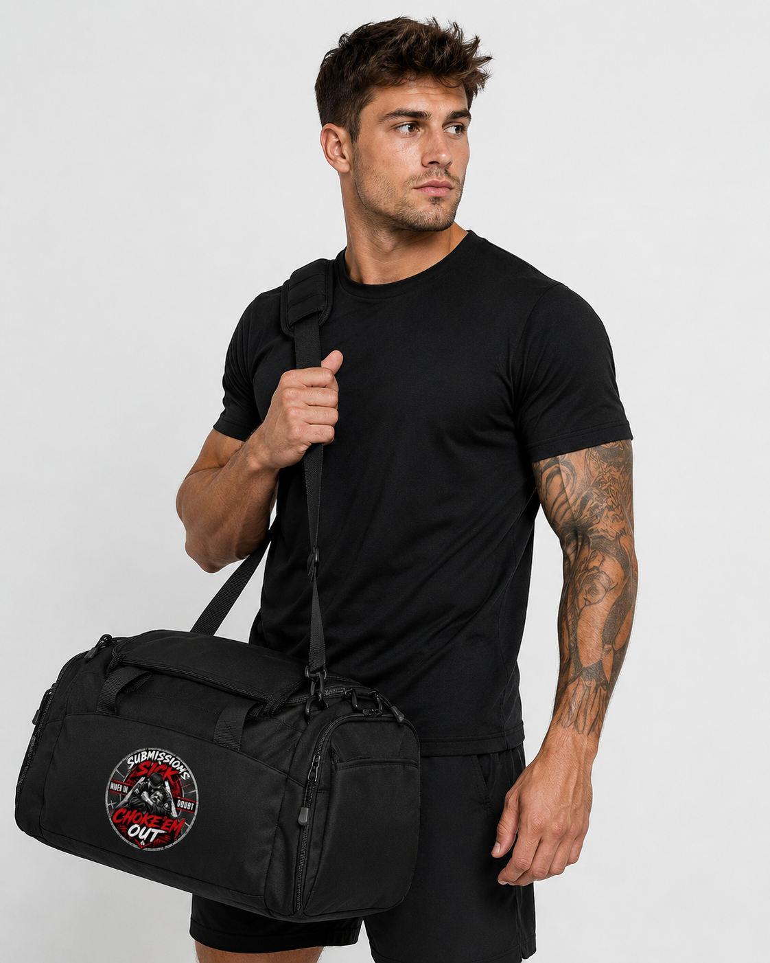 When In Doubt, Choke ’Em Out Gym Duffel Bag