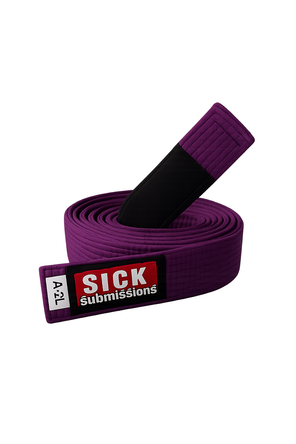 Sick Submissions Purple Brazilian Jiu-Jitsu Belt | Premium BJJ Purple Belt